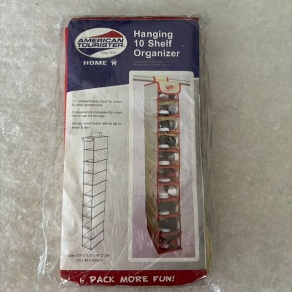 American Tourister Hanging 10 Shelf Organizer *New* - Picture 1 of 4